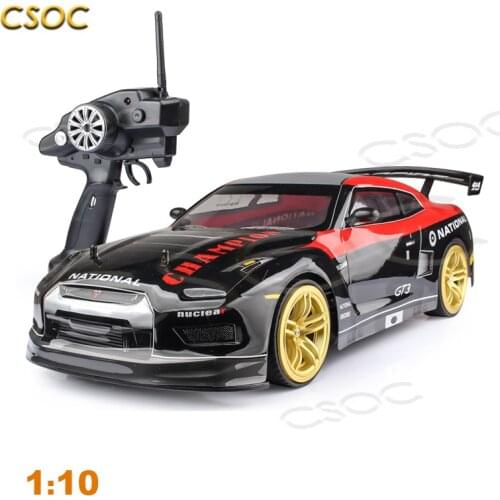 CSOC 45 km/h 1:10 High Speed RC Drift Racing Cars Remote Control Toys Vehicle for Boys Big Off-road 4WD LED Headlight Dropship