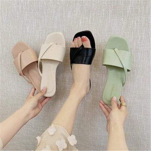 2021 womens shoes, womens casual sandals, large size slippers, fashion womens flat-bottom non-slip wear-resistant beach sanda