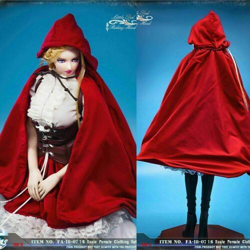 1/6 FASToys Little Red Riding Hood Gothic Lolita Female Clothes Set Figure Toys