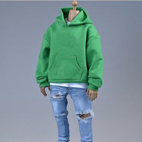 1/6 Scale Male Printed Skateboard Sweatshirts Top Hoodie Accessories for 12 inch Action Figure Model Body