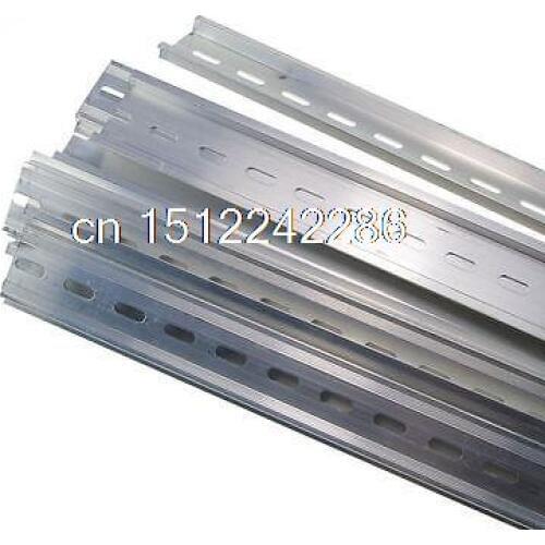 10 Piece 0.5 Meter Aluminum U Groove Slotted DIN Rail For C45 Switch Meter