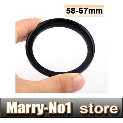 2PCS Black Step Up Filter Ring Lens Ring 58mm to 67mm 58mm -67mm 58-67mm