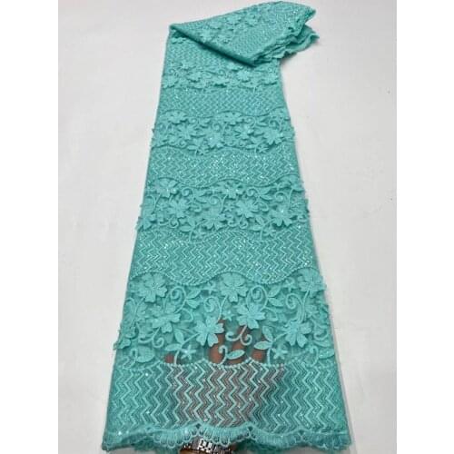 2021 Sequins Lace Fabric Latest African Lace Fabric Hot Sale Nigerian Wedding Dress French Net Lace for Women NI5019-2