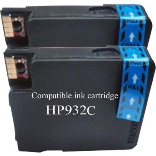 2x Compatible ink Cartridges for hp 933XL cyan OfficeJet 6600 6700 7110 7510 7610 7512 7612 e-All-in-One Printer