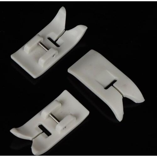 3pcs Sewing Tool Non-stick Pressure Foot Snap On Sewing Presser Foot Leather Pressure Foot Home Sewing Machine Parts