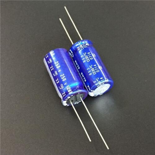 5pcs 22uF 250V ELNA RE2 Series 12.5x25mm 250V22uF Audio Aluminum Electrolytic Capacitor
