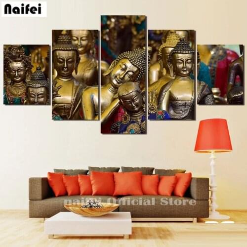 5D DIY Diamond Painting Chinese-style buddha picture Cross Stitch kit square full Diamond Embroidery mosaic round pattern Decor
