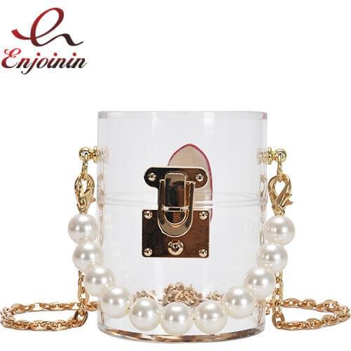 Acrylic Transparent Daisy Women Purses and Handbags Mini Tote Bag Clear Box Lip Bag Ladies Party Clutch Bag Shoulder Bag Bolsa