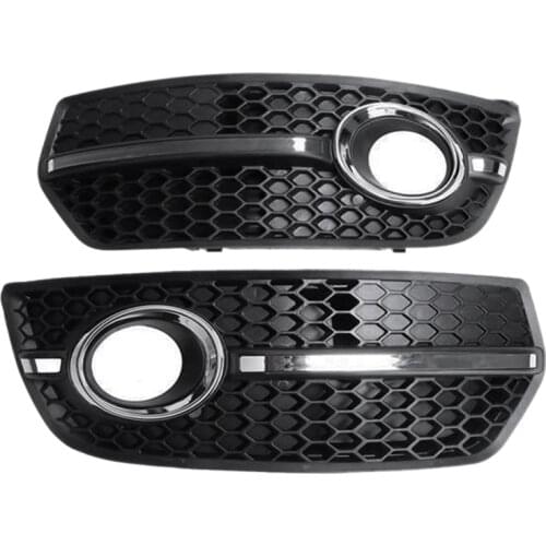 Car Front Bumper Fog Light Grille Cover for Audi Q5 2009 2010 2011