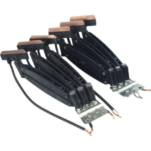 JD-3/4 seamless trolley line current collector 60A enlarged carbon brush hoisting vehicle power receiver three pole four pole