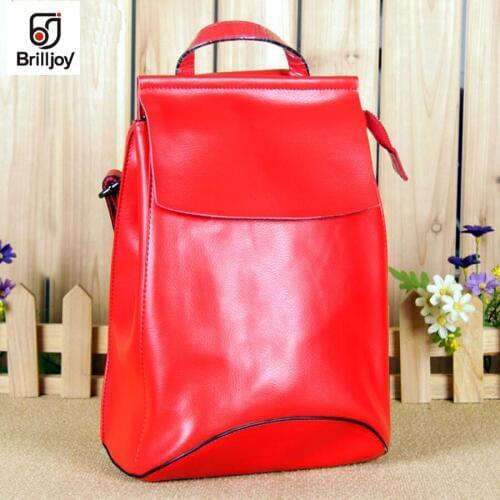 Женские кожаные рюкзаки Brilljoy China At AliExpress