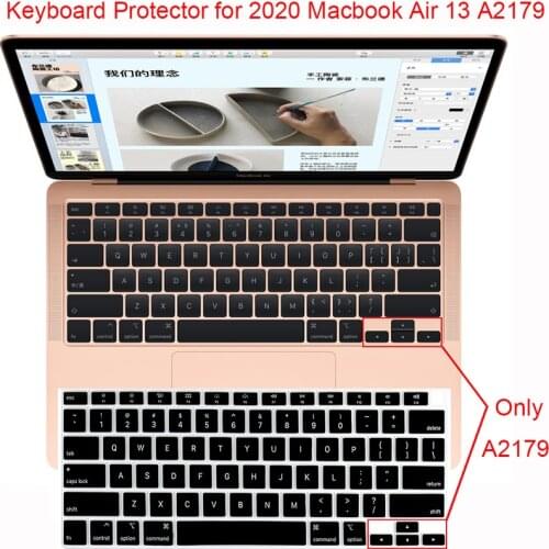 For 2020 Macbook Air 13 A2179 keyboard cover skin US layout Silicone keyboard protector