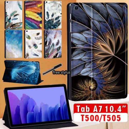 Tablet Case for Samsung Galaxy Tab A7 10.4 Inch 2020 Anti-Dust Leather Stand Cover for Tab A7 SM-T500 SM-T505