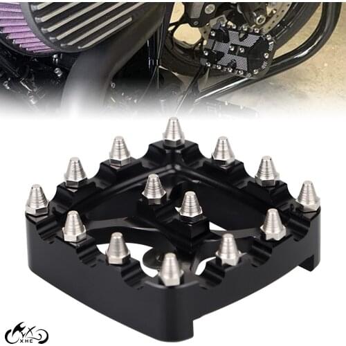 Black Brake Pedal Pad Cover Anti-Skid Fit For Harley Dyna Iron 1200 Sportster 883 Street 500 750 Softail Forty Eight XL1200X