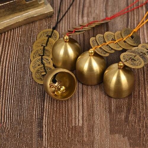 Pure copper five emperor Qian Fengshui bell; car pendant, Home Pendant, Zhaocai zhenzhai, Dispel evil and increase fortune