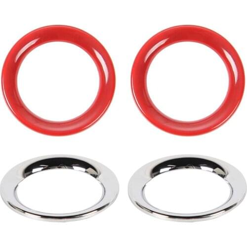 For Jeep Grand Cherokee 2011-2020 Front Door Speaker Cover Trim Decorative Frame Ring Sticker Accessories, 2Pcs