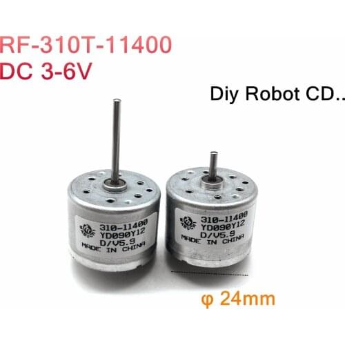 DC Motor 3v-6v RF-310T-11400,Dia 24MM speed reduction motor diy Robot CD