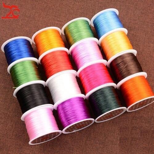 Quality Colorful 0.8mm Nylon Cord Thread Chinese Knot Macrame Bracelet Chain Braided String DIY Beading String Thread 45M