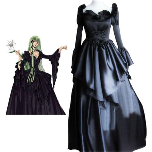 Code Geass C.C. Lolita Dress Cosplay Costume Custom Made