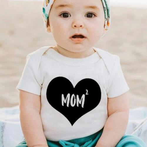 Mom Baby Rompers Summer Simple Style Newborn Boys Girls Jumpsuits Outfits Fashion Toddler Infantil Sunsuit Costumes Bodysuit