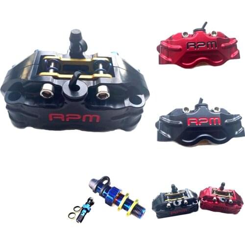 The New RPM Motorcycle 4Piston Brake Caliper Pump 82mm Installation 200/220mm Brake Disc For Honda Yamaha WISP RSZ Jog Force BWS