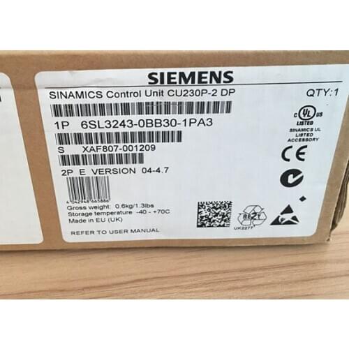 New Siemens 6SL3243-0BB30-1PA3 control unit free shipping