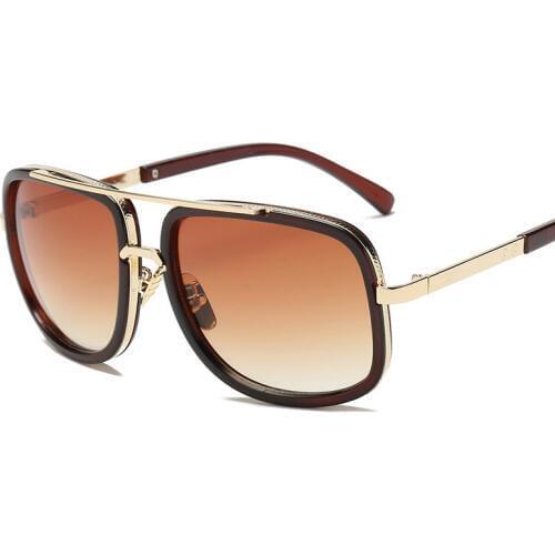 New Fashion Big Frame Sunglasses Men Square Fashion Glasses for Women High Quality Retro Sun Glasses Vintage Streetwear