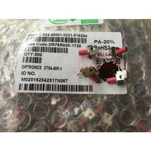 Original new 100% DIP DTSA-65R-V touch switch 6*6*9.5MM with bracket kick red