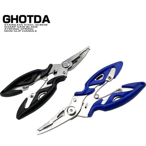 Fishing Plier Scissor Braid Line Lure Cutter Hook Remover Tackle Tool Cutting Fish Use Tongs Scissors Multi Function Plier