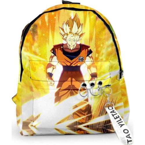 3D Print Backpacks Anime Goku Teenager Students School Bags Men/Women Outside Travel Waterproof Oxford Backpack Bags