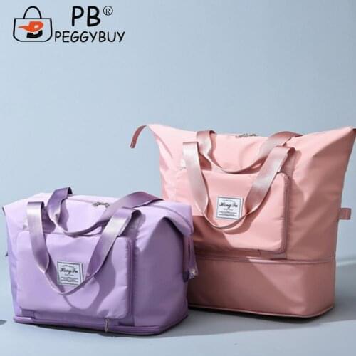 Foldable Travel Bags Women Training Handbags Business Travel Bags Clothing Organizer Outdoor Storage Instrument