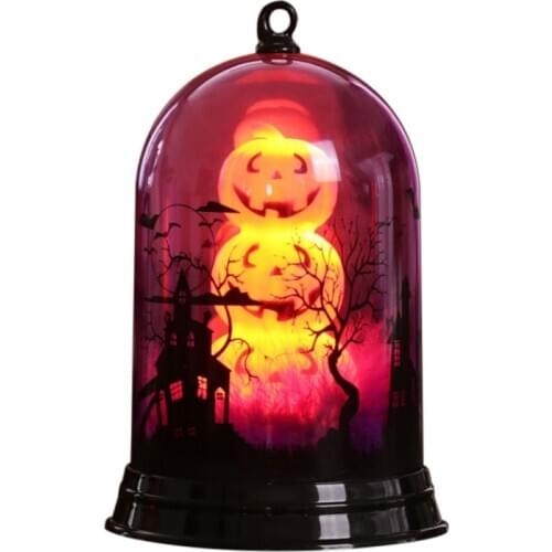 LED Halloween Pumpkin Lantern Witch Black Cat Shade Sign Lamp For Party Living Room Bedroom Office Decoration Unique Light Gifts
