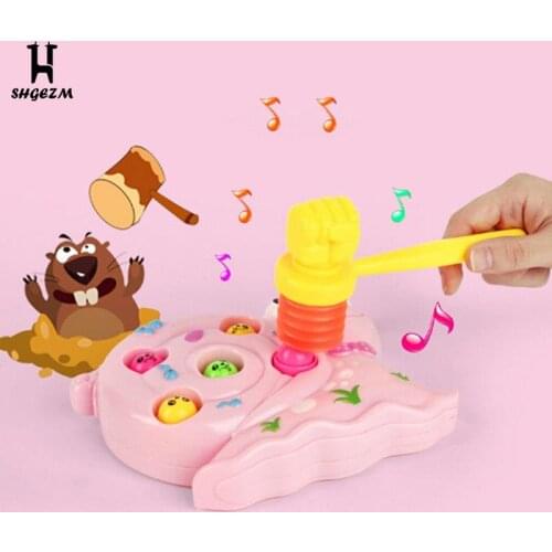 New Hot 15cm Child Whistle Training Toddler Baby Kids Handle Plastic Durable Built in Whistle Toddler Toys Hammer Noise Maker