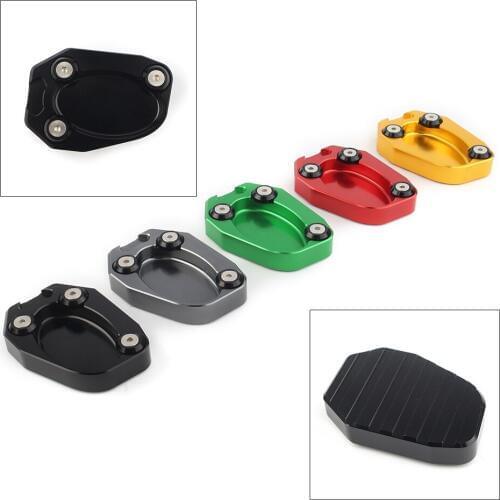 Motorcycle Kickstand Extension Side Stand Pad For KAWASAKI ZX10R 2008-14 & ER6N 2012-14 & ER6F NINJA650 12-14 & ZX6R 2009-2014