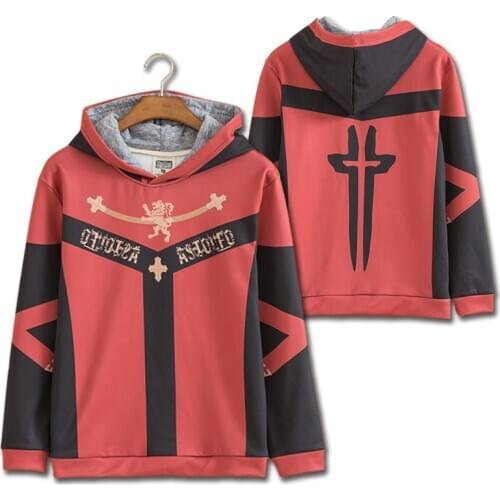 [Stock]Anime Fate/Apocrypha Astolfo Cosplay Costume Mens Casual Jackets Fashion Red Hoodies Antumn/Winter High Quality Coat