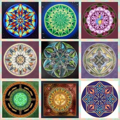 Universe Mandala New Diamond Mosaic Cross Stitch Embroidery Full Needlework Kit Diy Diamond Painting Meditation home decor DW558
