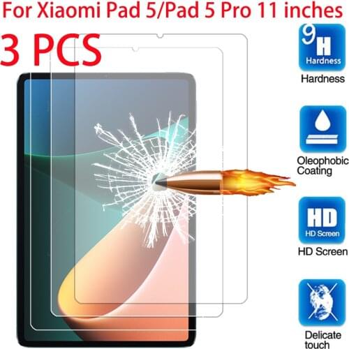 Tempered Glass For Xiaomi Pad 5 Pro 2021 11.0 Inch Tablet Protective Film For Xiaomi Mipad 5 Pro Mi Pad 5 Screen Protector