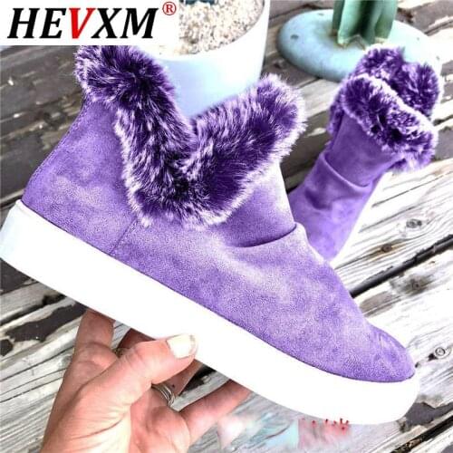 Women Ankle Boots Flats Shoes Woman Short Booties Autumn Winter Snow Warm Flat Shoe Chaussures Femme Zapatos Mujer Sapato