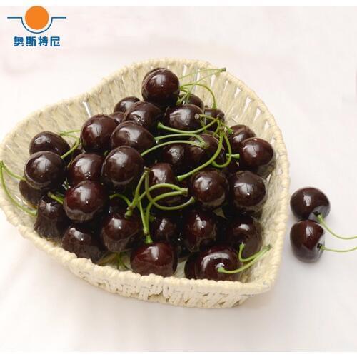 20pcs black color High imitation fake artificial Cherry Fruit&artificial plastic fake simulated Cherry fruit model