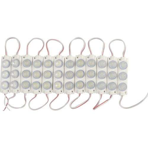 20pcs 3w LED Module DC12v 24V 3 led Injection Diffuse Reflection Side Lighting Module Source LED Sign Backlight Advertise Light