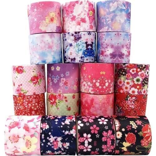 5Yards/Roll Ribbed ribbon Wedding Decoration Birthday Gift Box Wrapping DIY Handmade Crafts Materials Girl hair ribbon 25/38 mm