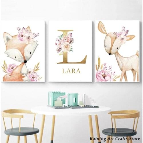 5D Diy Diamond Painting Custom Name 26 Letters Full Round Square Drill Embroidery Mosaic Pictures Baby Girl Room Wall Decor Gift