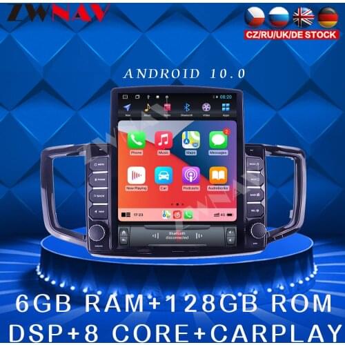 For Honda Odyssey 2015+ Android 10 Tesla style Car DVD Player GPS navigation Car Auto Radio Stereo Multimedia Player