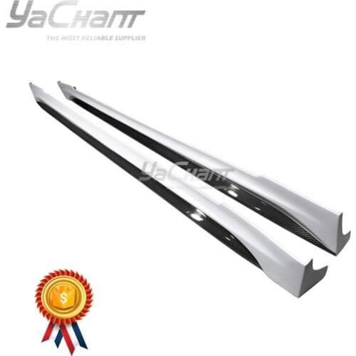 Car-Styling Portion Carbon Fiber Side Skirts Fit For 2012-2019 Model S Prior D Style Side Skirts