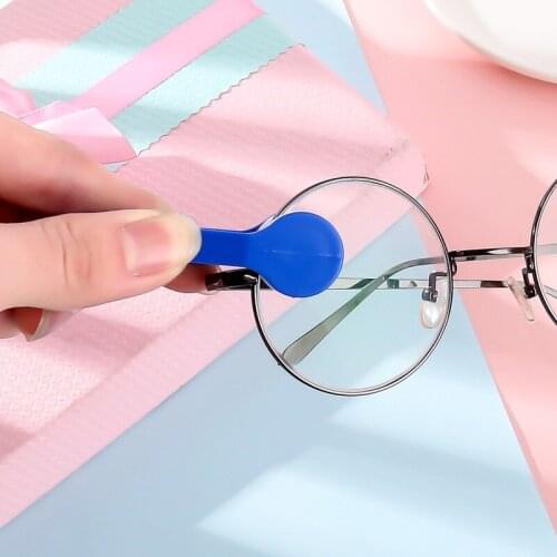 Optional Color Simple Portable Eyeglasses Cleaning Tool Mini Compact Eyeglasses Cleaning Tool Cleaning Products