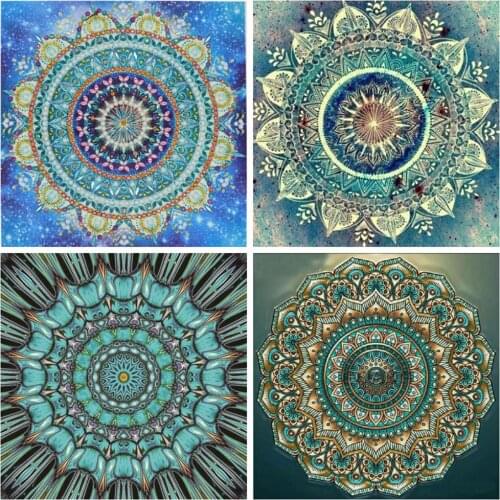 EverShine DIY Diamond Embroidery Mandala Rhinestones Art Diamond Painting Flowers Cross Stitch Handmade New Arrivals Home Decor