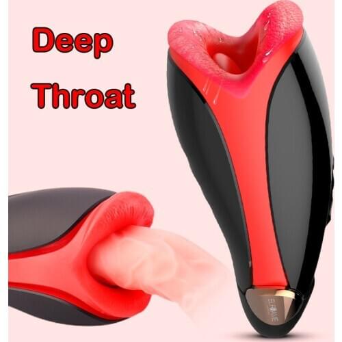 Deep Throat Blowjob Heating Sucking Machine Automatic Masturbator Pocket Pussy Masturbator Cup Vibrator Oral Sex Toys For Men