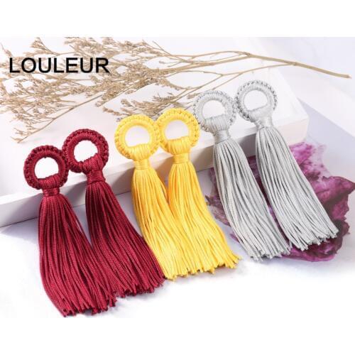 6pcs/lot 11cm Colorful Cotton Silk Tassels Fringes Brush for Earring Charms Pendants DIY Jewelry Making Findings Handmade Crafts