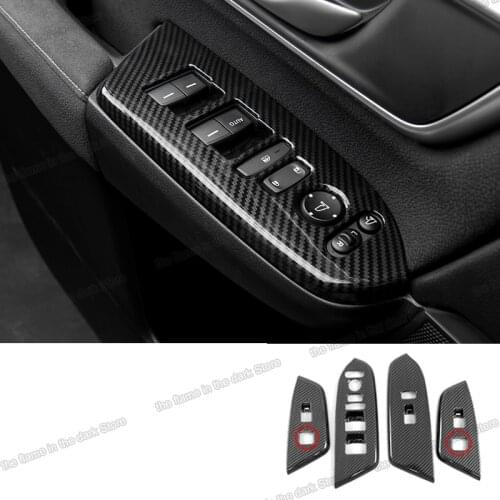 Lsrtw2017 for Honda CRV CR-V Car door armrest cover Trims Interior Accessories 2017 2018 2019 2020 2021 carbon fiber abs