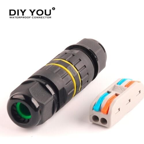 M25S IP68 Waterproof Wire Connector Spl 2/3 Pin 222/223 Electrical Cable Connector Terminal Adapter Plug-in connection LED Light